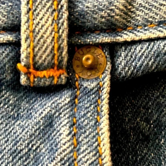 Bugle Boy Deadstock 100% Cotton High Rise Denim Blue Jeans Size 29 waist - Picture 12 of 14